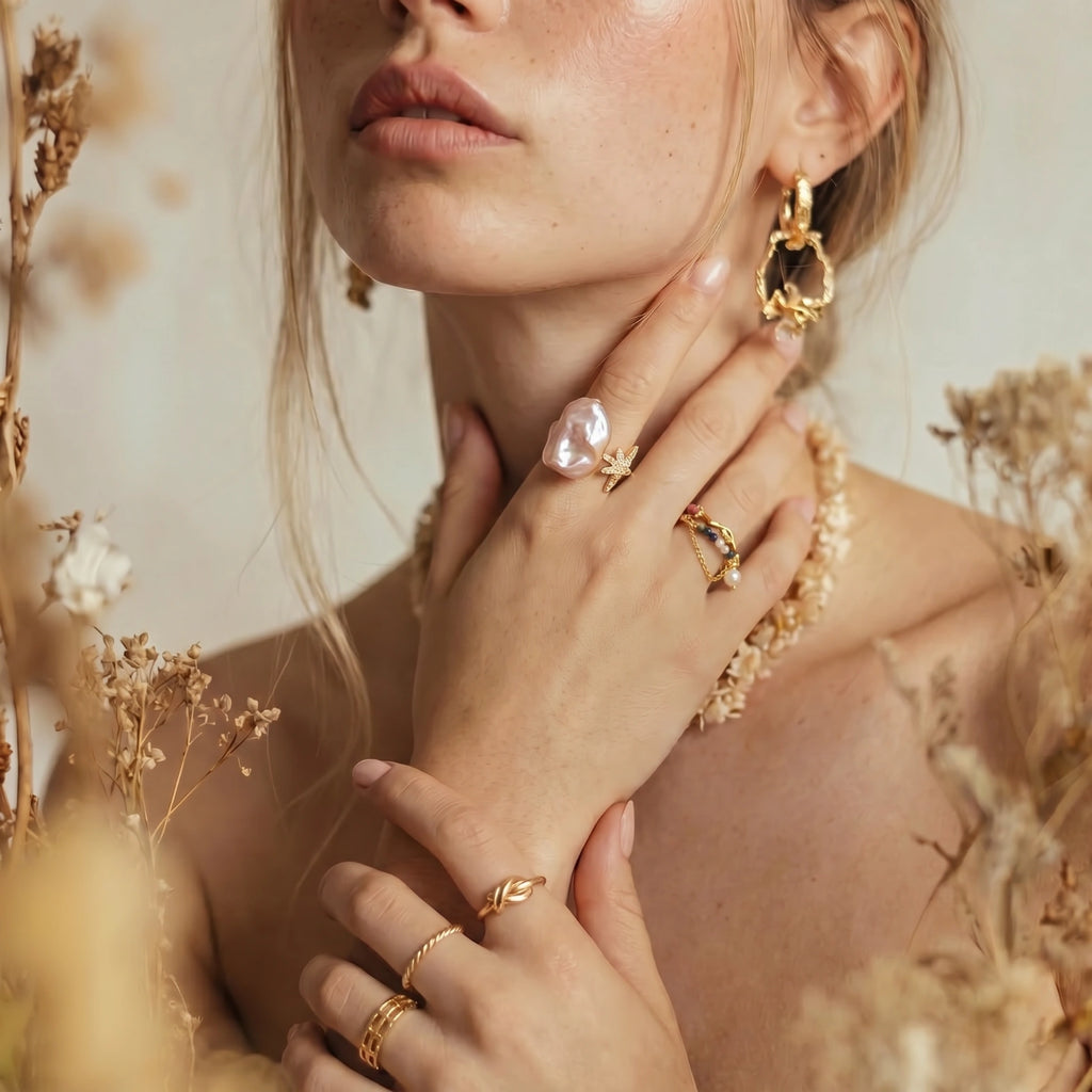 Lucky Star Pearl Ring